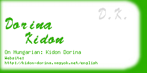 dorina kidon business card